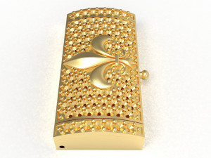 bracelet clasp lock12mm x 24mm 3D Model