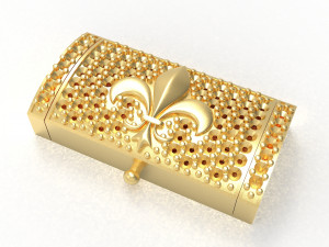 bracelet clasp lock12mm x 24mm 3D Model