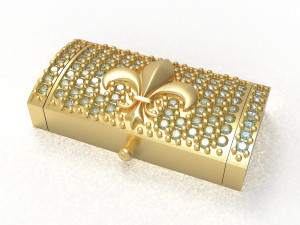 bracelet clasp lock12mm x 24mm 3D Model