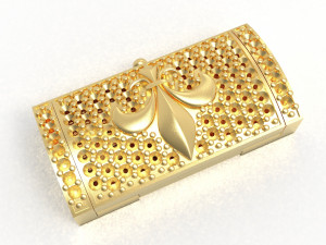 bracelet clasp lock12mm x 24mm 3D Model