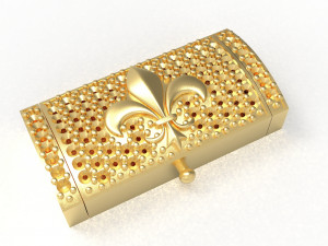 bracelet clasp lock12mm x 24mm 3D Model