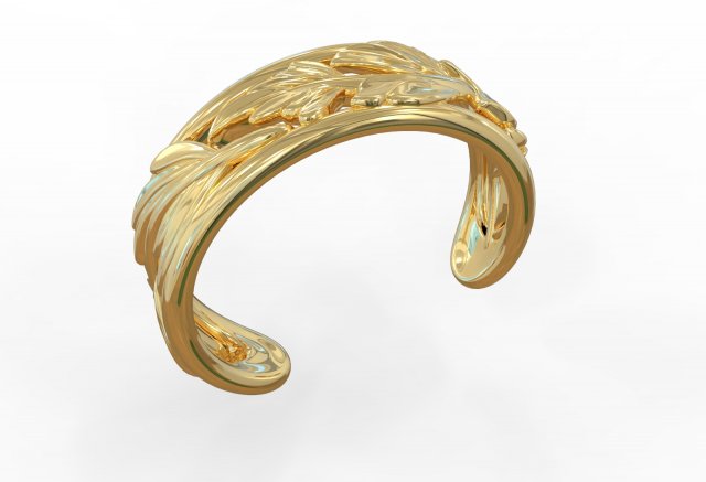 Leaf ring 3D Model .c4d .max .obj .3ds .fbx .stl .blend