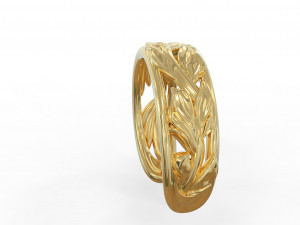 Leaf ring 3D Model