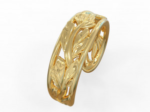 Leaf ring 3D Model