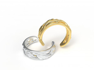 Leaf ring 3D Model
