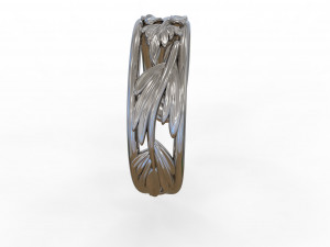 Leaf ring 3D Model