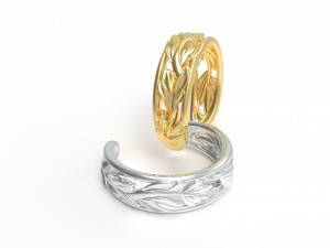 Leaf ring 3D Model