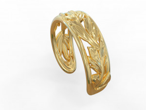 Leaf ring 3D Model