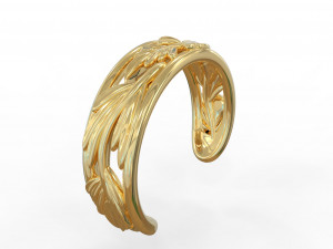 Leaf ring 3D Model