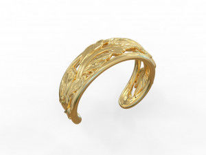 Leaf ring 3D Model