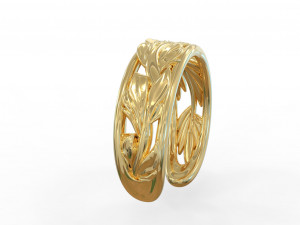 Leaf ring 3D Model