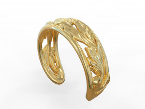 Leaf ring 3D Model