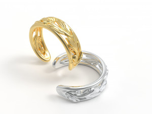 Leaf ring 3D Model