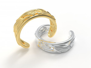 Leaf ring 3D Model