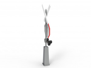 Rail road crossing stop sign Modelo 3D
