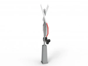Rail road crossing stop sign 3D Model