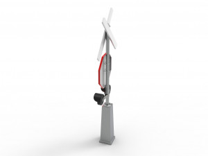 Rail road crossing stop sign Modelo 3D