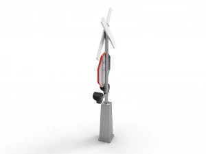 Rail road crossing stop sign 3D Model