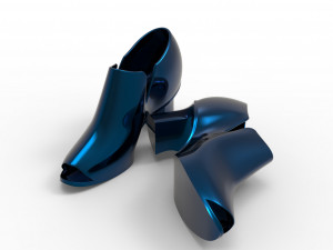 High hill shoes 3D 모델