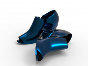 High hill shoes 3D 모델