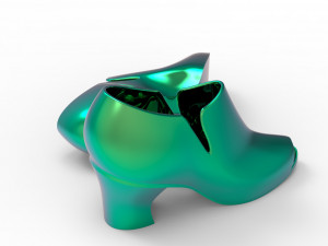High hill shoes 3D 모델