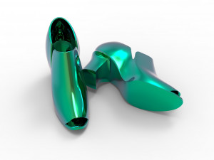 High hill shoes 3D 모델
