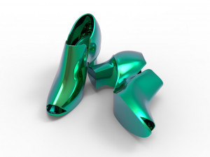 High hill shoes 3D 모델