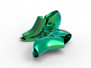 High hill shoes 3D 모델