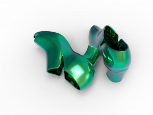 High hill shoes 3D 모델