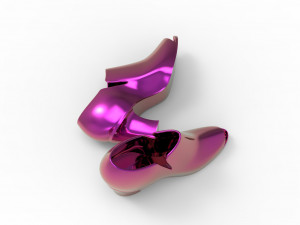 High hill shoes 3D 모델