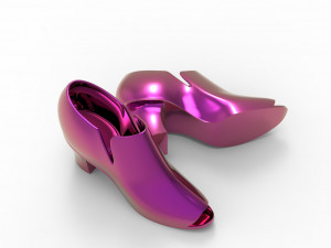 High hill shoes 3D 모델