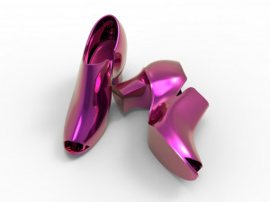 High hill shoes 3D 모델