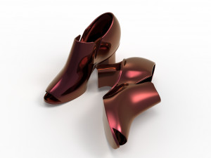High hill shoes 3D 모델
