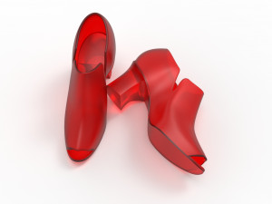 High hill shoes 3D 모델