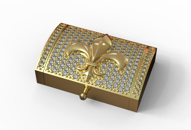 Bracelet clasp lock18mm X 28mm 3D Model .c4d .max .obj .3ds .fbx .stl .blend 