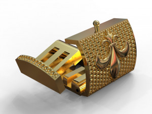 Bracelet clasp lock18mm X 28mm 3D Model