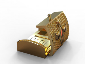 Bracelet clasp lock18mm X 28mm 3D Model