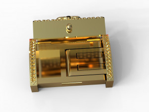Bracelet clasp lock18mm X 28mm 3D Model