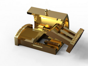 Bracelet clasp lock18mm X 28mm 3D Model