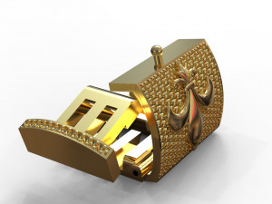 Bracelet clasp lock18mm X 28mm 3D Model