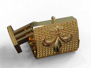 Bracelet clasp lock18mm X 28mm 3D Model