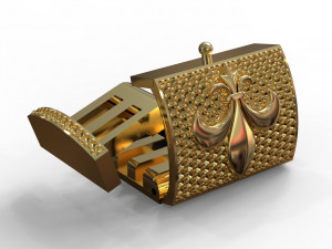 Bracelet clasp lock18mm X 28mm 3D Model