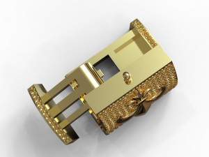 Bracelet clasp lock18mm X 28mm 3D Model