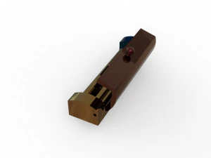 Tiny bracelet clasp lock 20mm X 5mm 3D Model