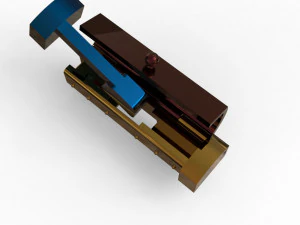 Tiny bracelet clasp lock 20mm X 5mm 3D Model