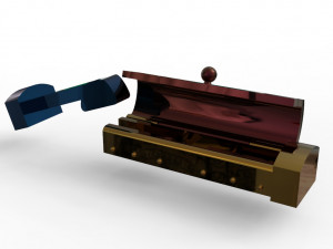 Tiny bracelet clasp lock 20mm X 5mm 3Dモデル