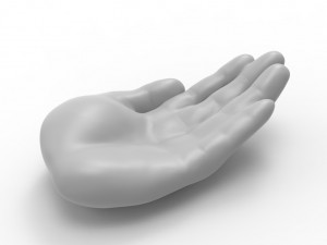 Hand tray- ash tray Modelo 3D