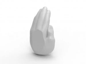 Bandeja de m&atilde;o - cinzeiro Modelo 3D