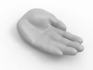 Bandeja de m&atilde;o - cinzeiro Modelo 3D