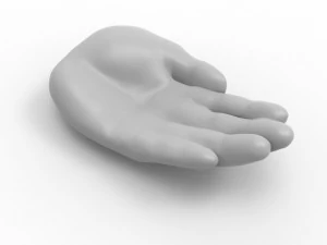 Bandeja de m&atilde;o - cinzeiro Modelo 3D